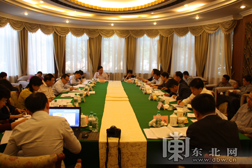 調研組聽取我省工作情況進行匯報。東北網見習記者 楊帆 攝